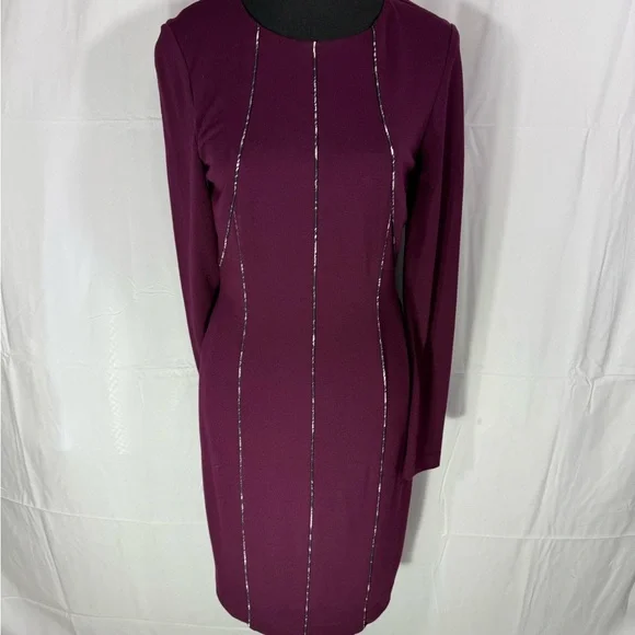 antonio melani purple dress Antonio Melani dress. Purple and black. Size 10. In excellent condition
